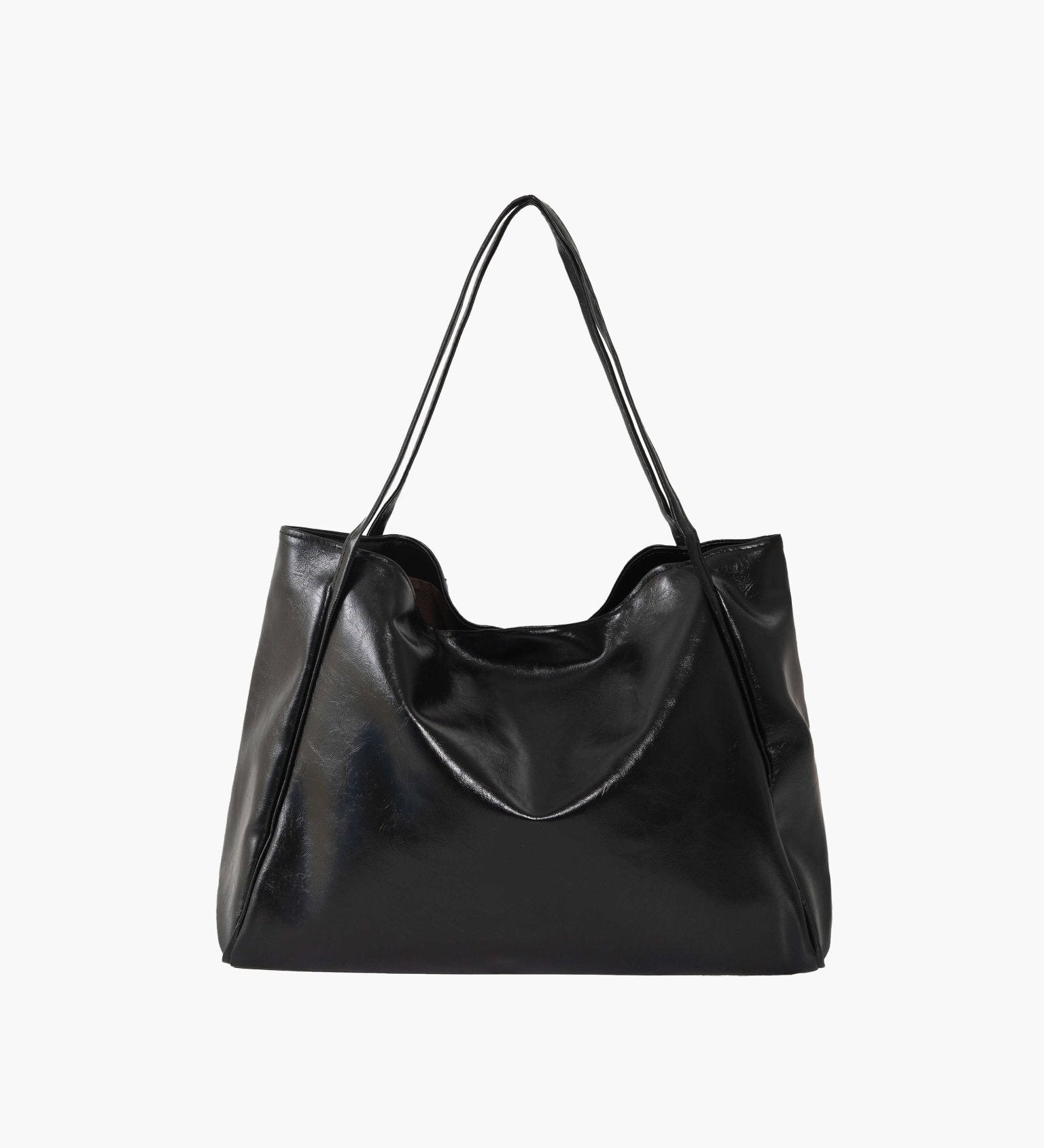 Diane Shopper Bag – Spacious Tote Handbag with Minimalist Design - in Black | Arvea Bags