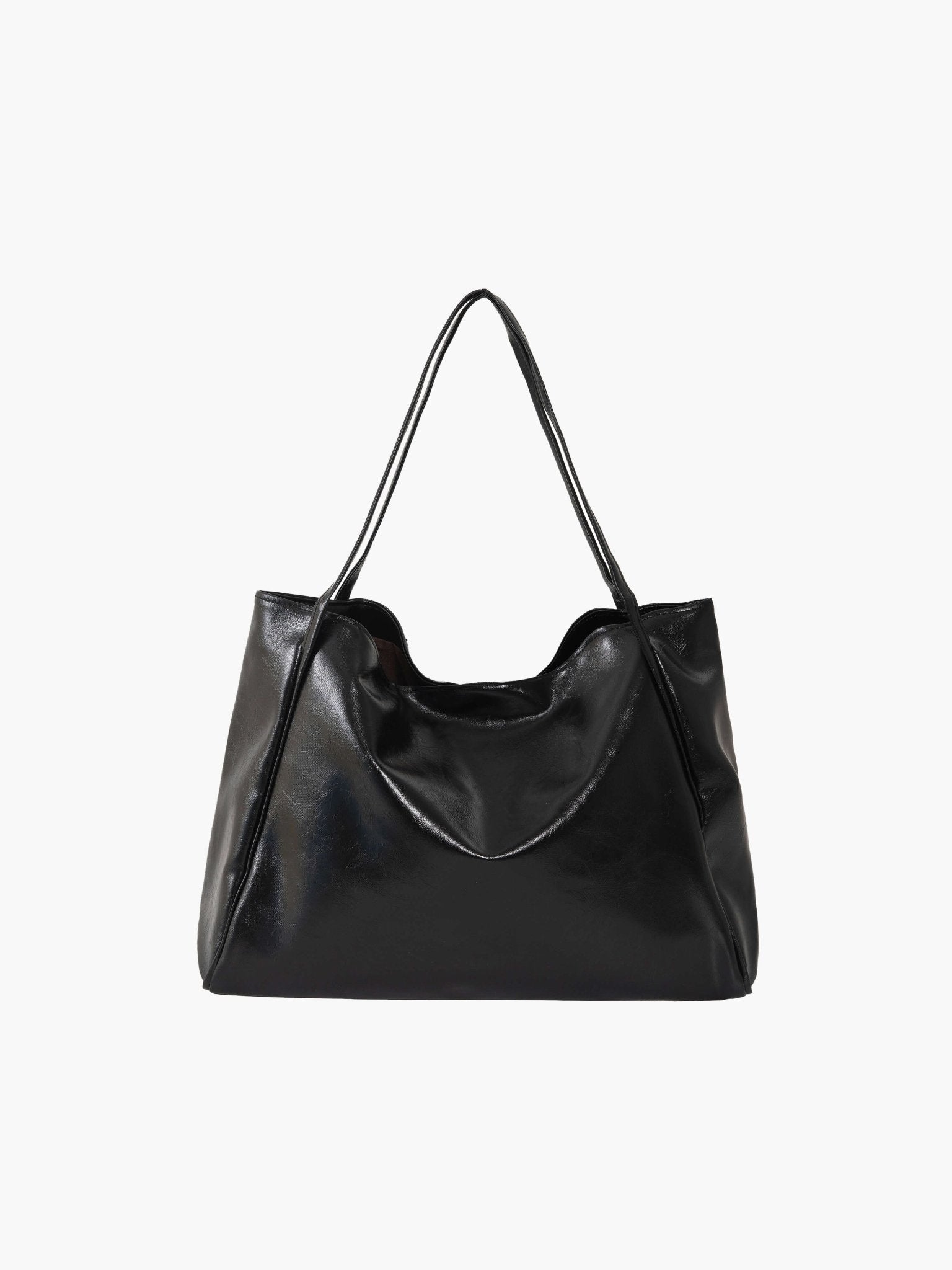 Diane Shopper Bag – Spacious Tote Handbag with Minimalist Design - in Black | Arvea Bags