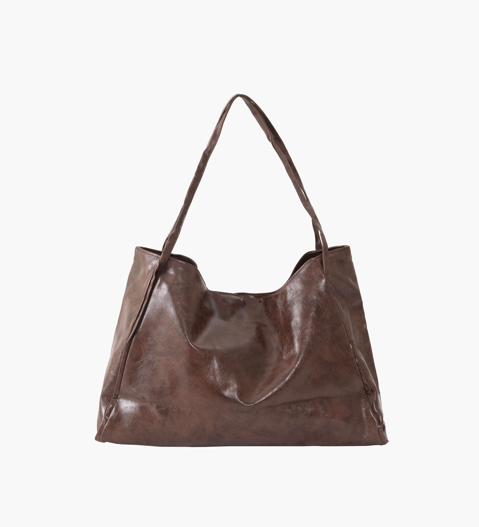 Diane Shopper Bag – Spacious Tote Handbag with Minimalist Design - in Brown | Arvea Bags