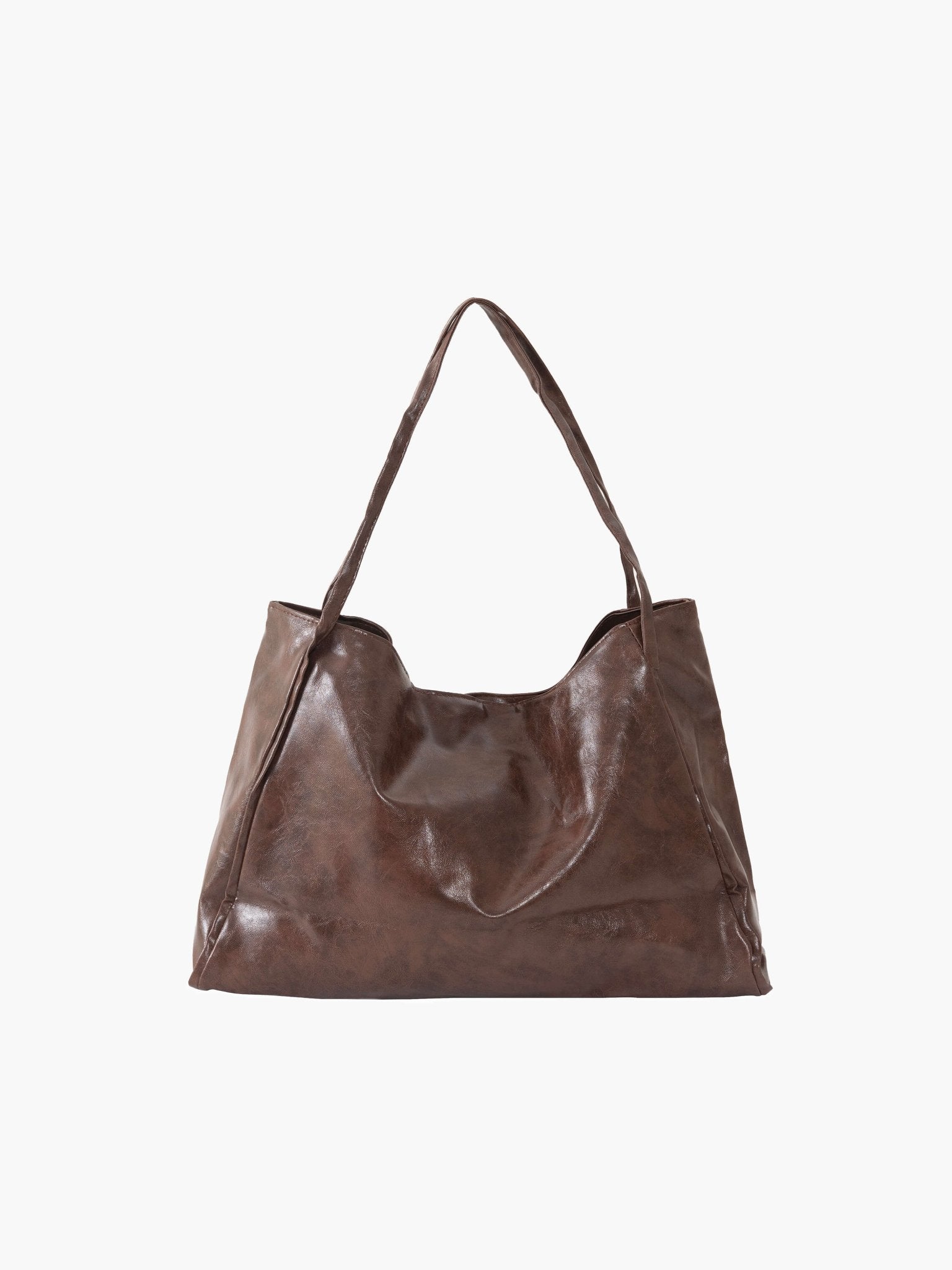Diane Shopper Bag – Spacious Tote Handbag with Minimalist Design - in Brown | Arvea Bags