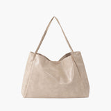 Diane Shopper Bag – Spacious Tote Handbag with Minimalist Design - in Cream | Arvea Bags