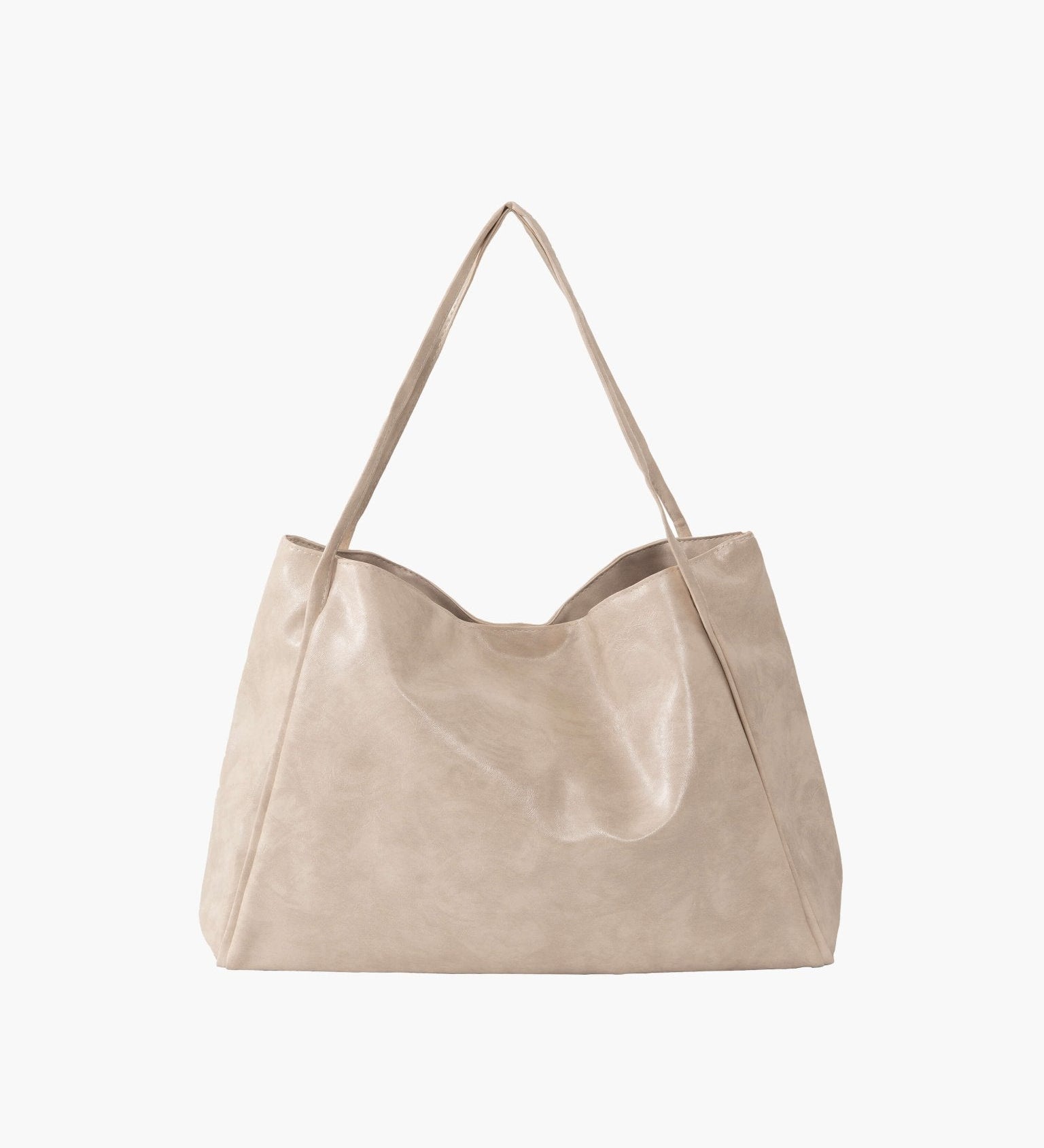 Diane Shopper Bag – Spacious Tote Handbag with Minimalist Design - in Cream | Arvea Bags