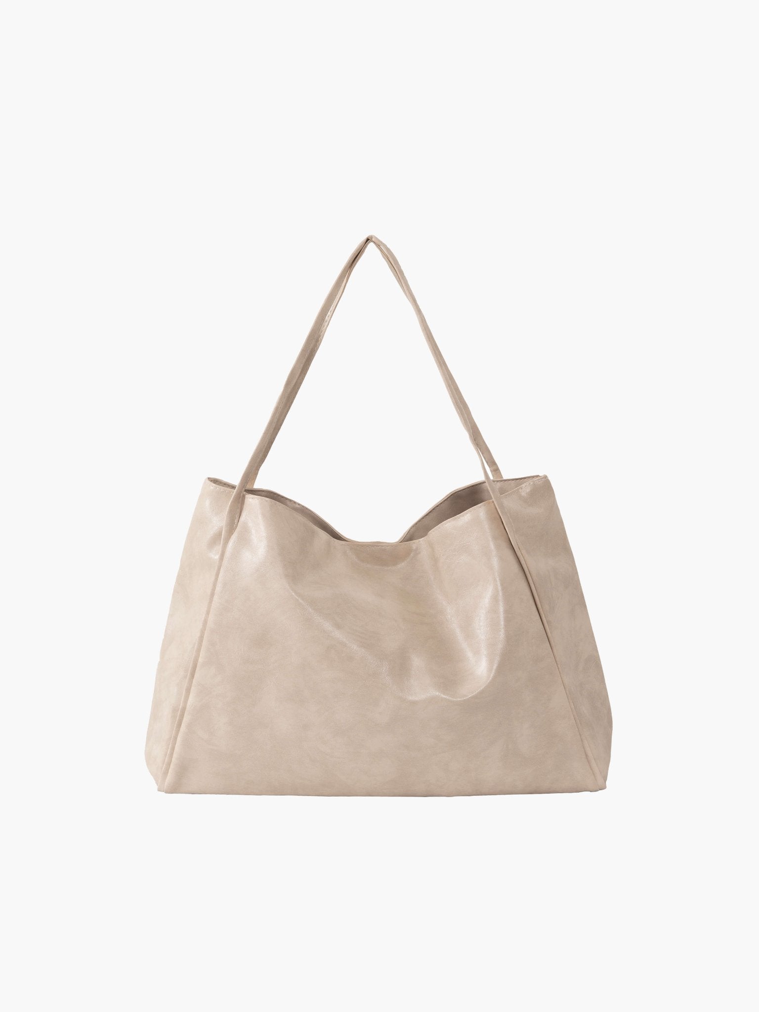 Diane Shopper Bag – Spacious Tote Handbag with Minimalist Design - in Cream | Arvea Bags