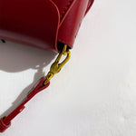 Eden Burgundy Leather Clutch Purse – Elegant Envelope Evening Bag - in Burgundy | Arvea Bags
