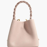 Elara | Blush Pink Braided Handle Tote – Chic & Timeless - in Black | Arvea Bags