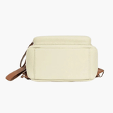 Elara | Cream Leather Mini Backpack – Chic & Compact - in Light Beige | Arvea Bags