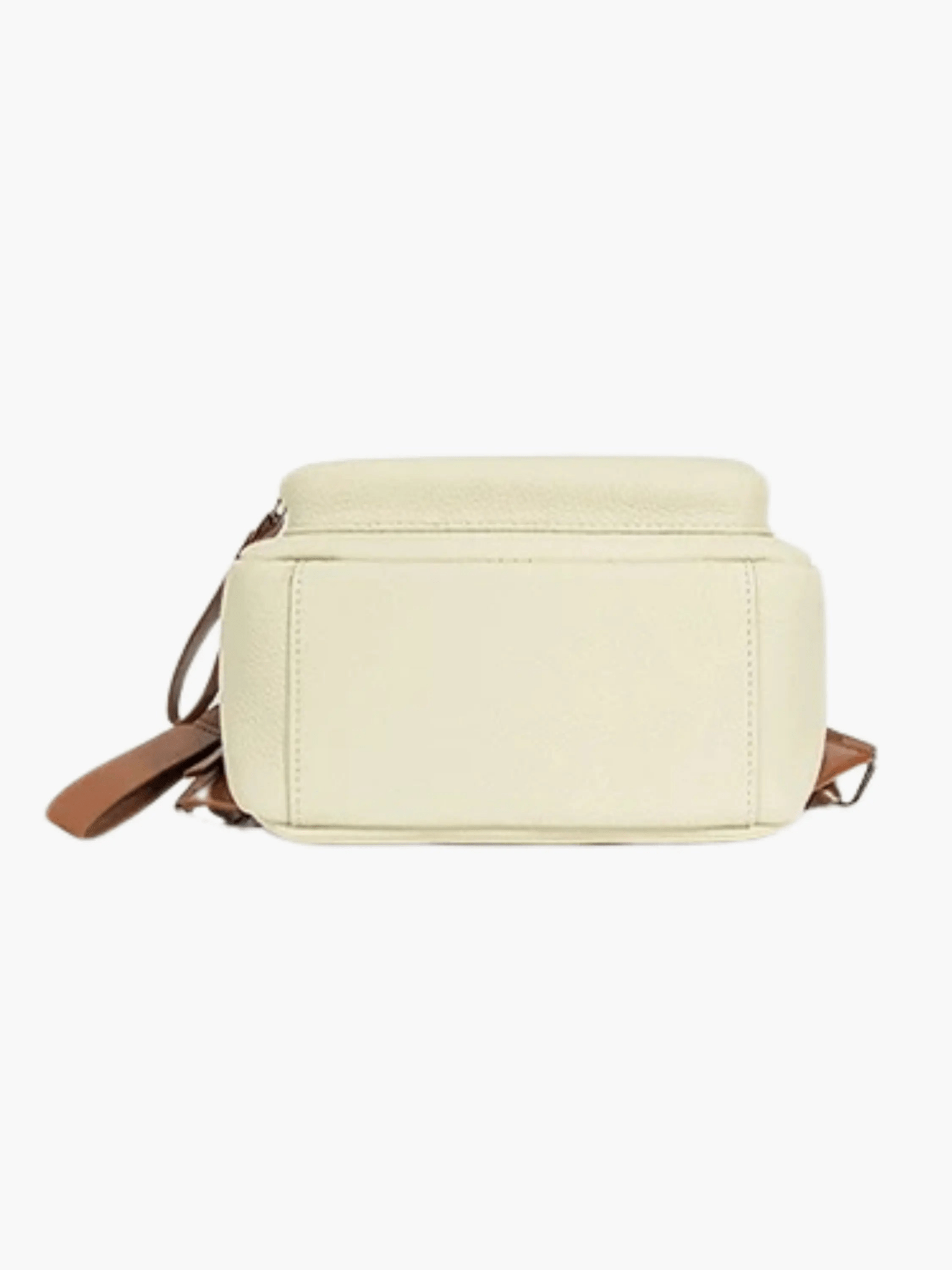 Elara | Cream Leather Mini Backpack – Chic & Compact - in Light Beige | Arvea Bags
