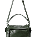 Elara | Luxe Deep Green Leather Shoulder Bag – Stylish & Functional - in Black | Arvea Bags
