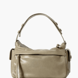 Elara | Luxe Deep Green Leather Shoulder Bag – Stylish & Functional - in Khaki | Arvea Bags