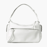 Elara | Luxe Deep Green Leather Shoulder Bag – Stylish & Functional - in Light Beige | Arvea Bags