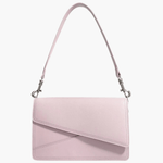 Elara | Olive & Beige Asymmetrical Shoulder Bag – Contemporary Chic - in Beige Pink | Arvea Bags