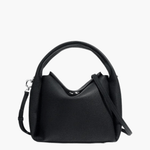 Elara | Soft Tan Leather Handbag – Elegant & Versatile - in Black | Arvea Bags