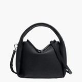 Elara | Soft Tan Leather Handbag – Elegant & Versatile - in Black | Arvea Bags