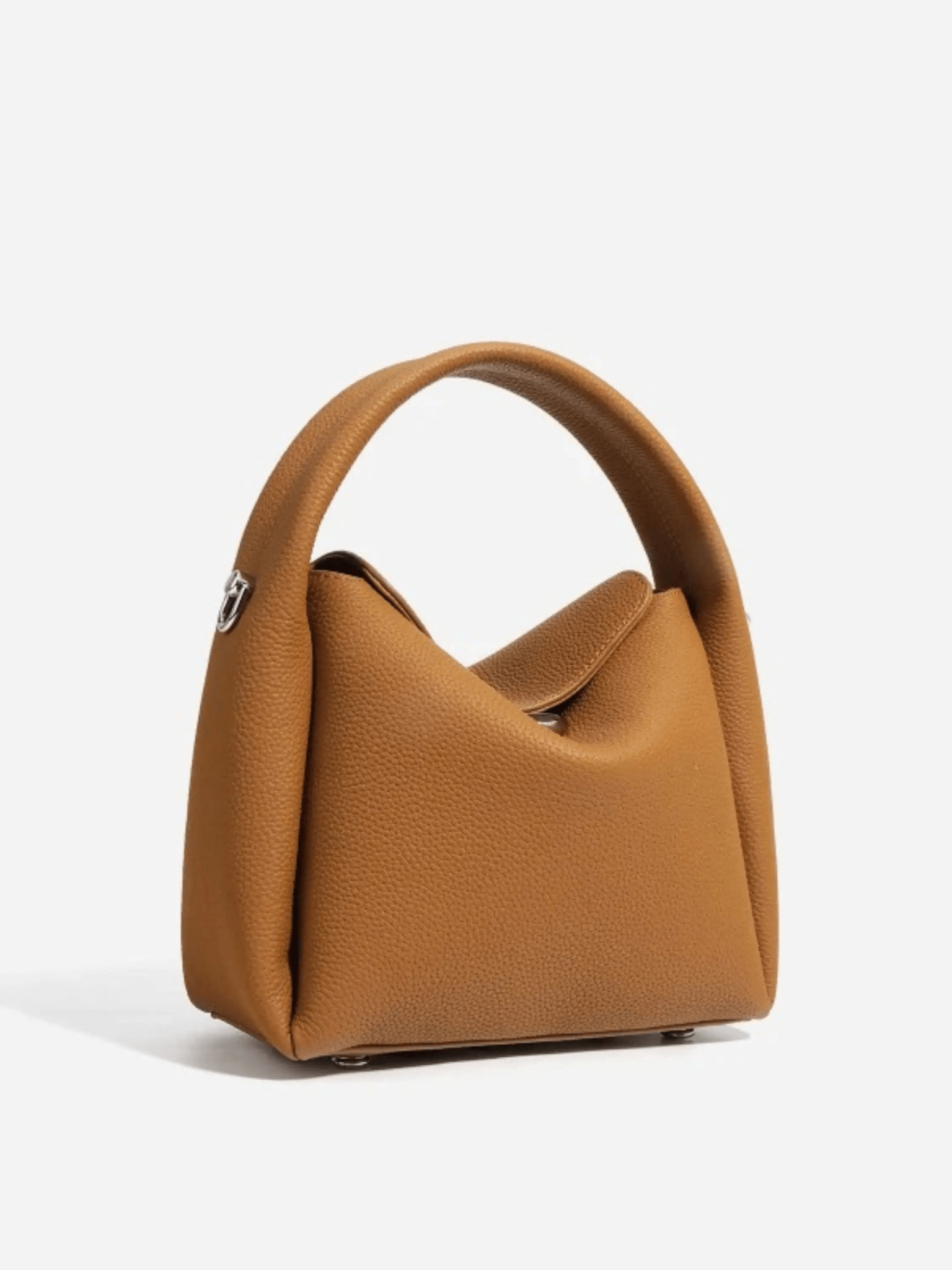 Elara | Soft Tan Leather Handbag – Elegant & Versatile - in Brown | Arvea Bags