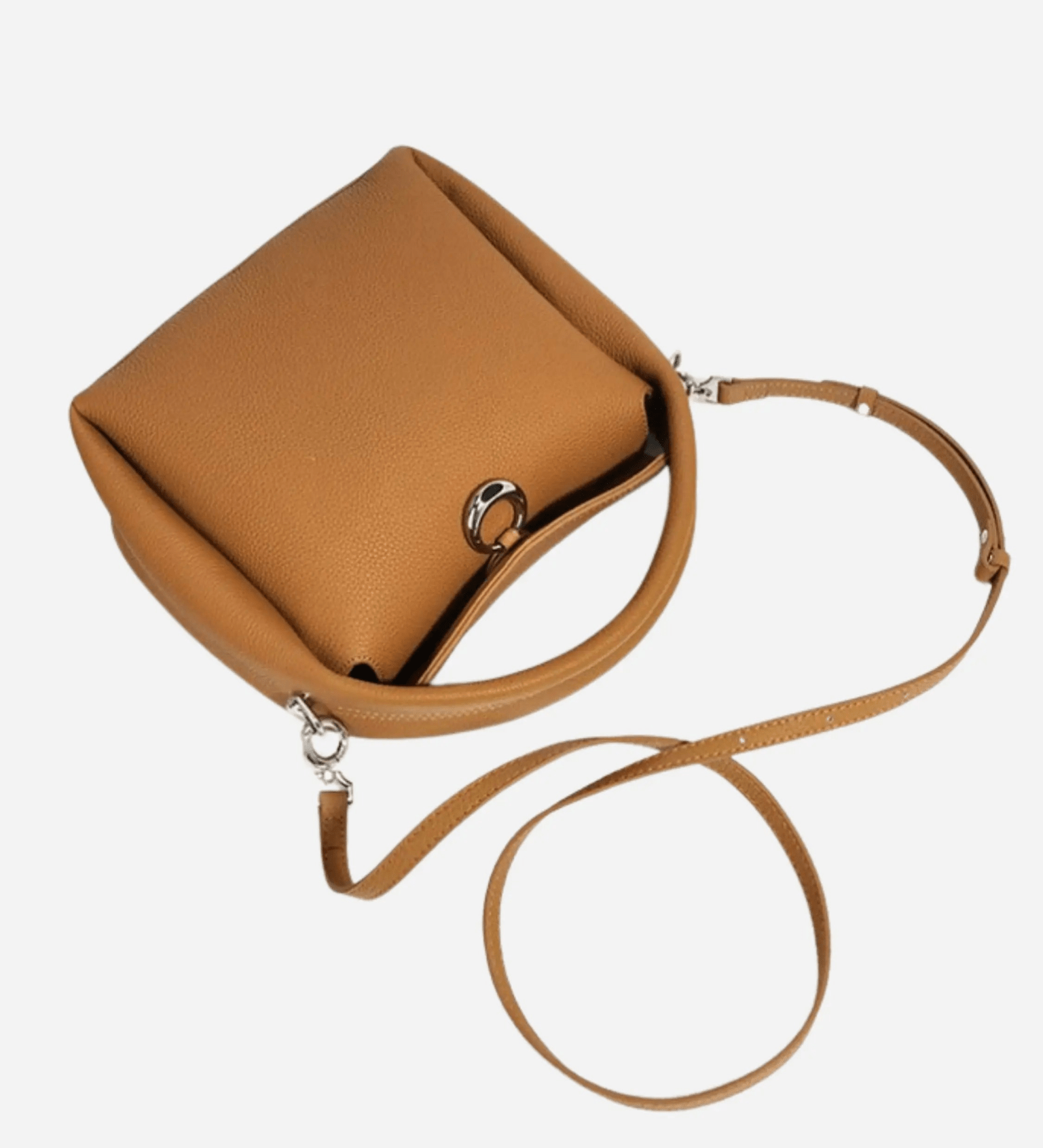 Elara | Soft Tan Leather Handbag – Elegant & Versatile - in Brown | Arvea Bags