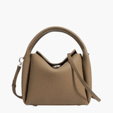 Elara | Soft Tan Leather Handbag – Elegant & Versatile - in Khaki | Arvea Bags