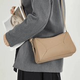 Elarielle | Contemporary Taupe Leather Shoulder Bag – Sleek & Versatile - in Blue | Arvea Bags