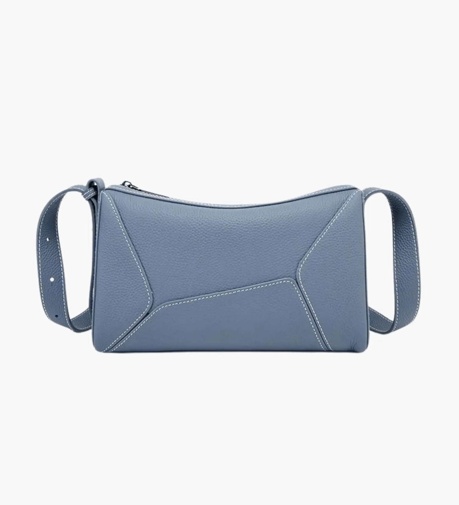 Elarielle | Contemporary Taupe Leather Shoulder Bag – Sleek & Versatile - in Blue | Arvea Bags