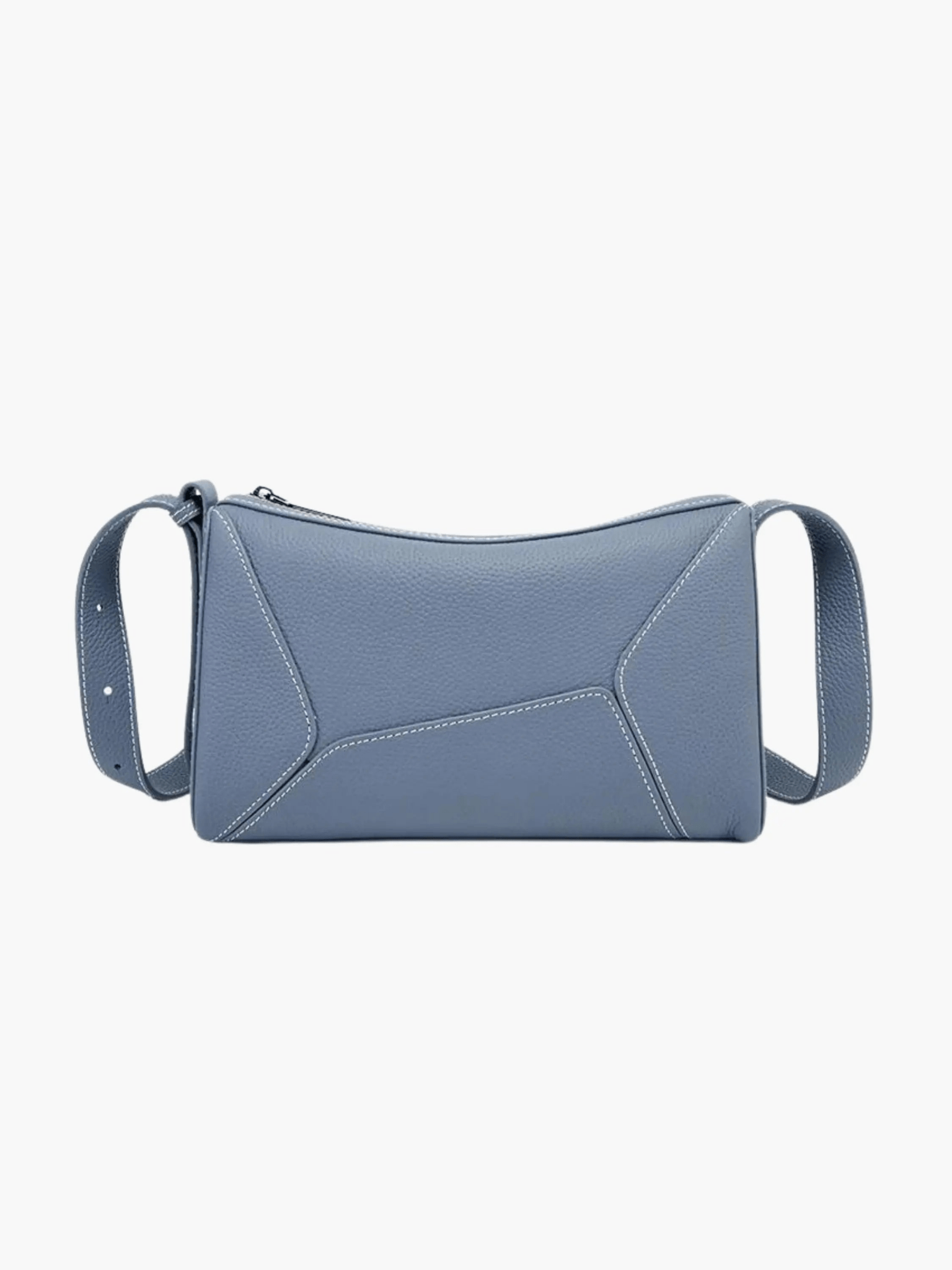 Elarielle | Contemporary Taupe Leather Shoulder Bag – Sleek & Versatile - in Blue | Arvea Bags