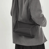 Elarielle | Contemporary Taupe Leather Shoulder Bag – Sleek & Versatile - in Blue | Arvea Bags