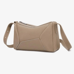 Elarielle | Contemporary Taupe Leather Shoulder Bag – Sleek & Versatile - in Blue | Arvea Bags