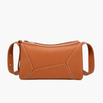 Elarielle | Contemporary Taupe Leather Shoulder Bag – Sleek & Versatile - in Brown | Arvea Bags