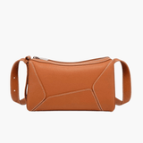 Elarielle | Contemporary Taupe Leather Shoulder Bag – Sleek & Versatile - in Brown | Arvea Bags