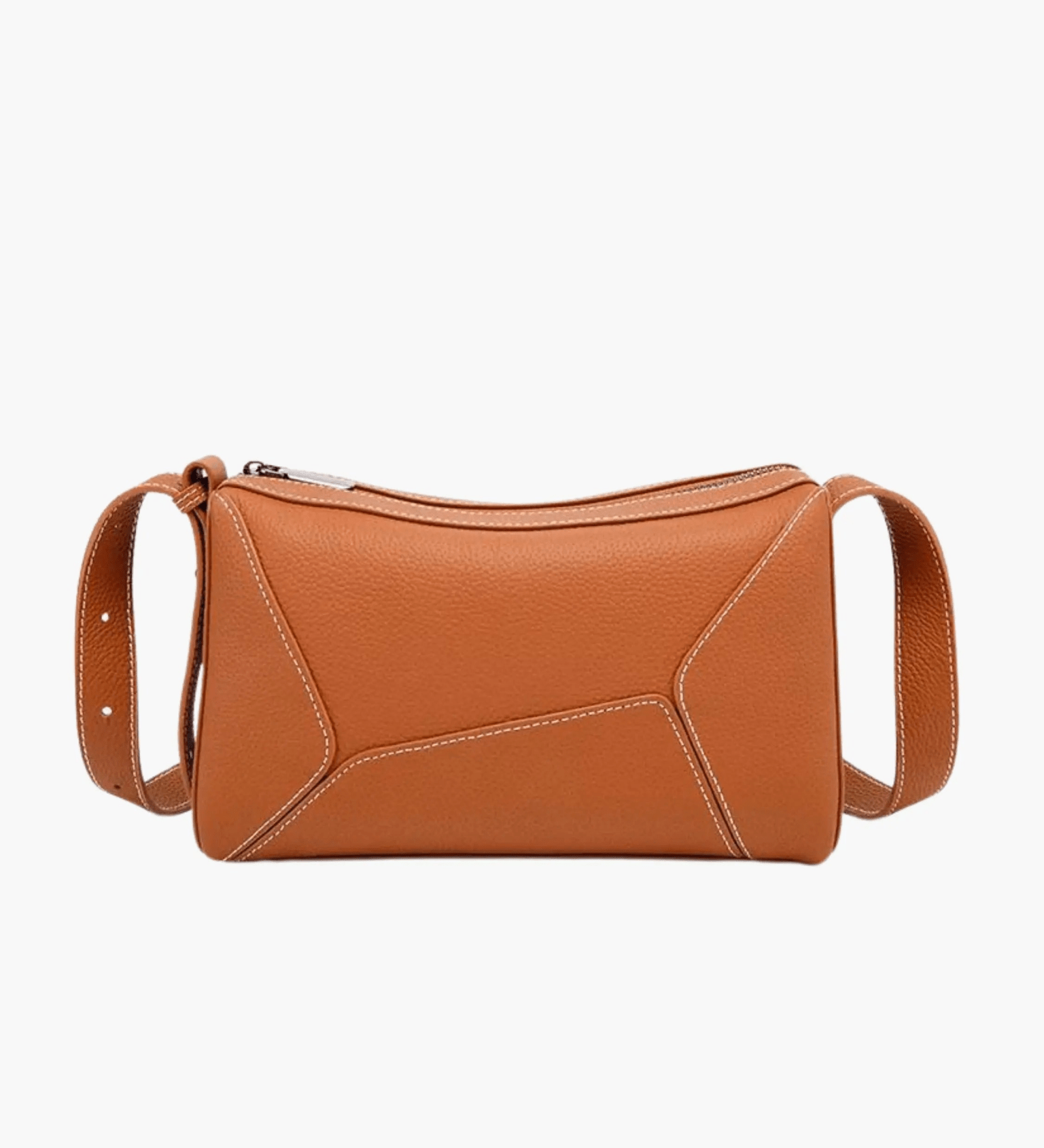 Elarielle | Contemporary Taupe Leather Shoulder Bag – Sleek & Versatile - in Brown | Arvea Bags