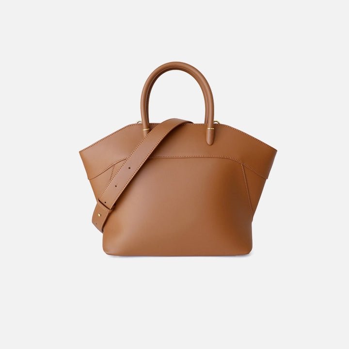 Eleanor | Ivory Leather Tote Bag – Elegant & Timeless - in Green | Arvea Bags