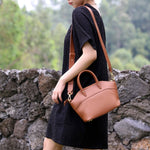 Eleanor | Ivory Leather Tote Bag – Elegant & Timeless - in Green | Arvea Bags