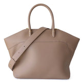 Eleanor | Ivory Leather Tote Bag – Elegant & Timeless - in Khaki | Arvea Bags