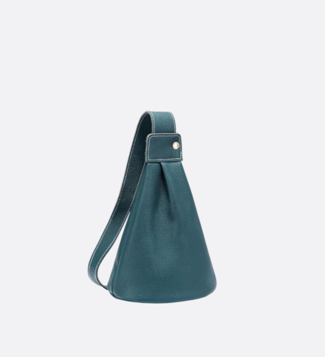 Elegant Crossbody Shoulder Bag with Drop Shape Design - in Dark Blue | Arvea Bags