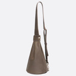 Elegant Crossbody Shoulder Bag with Drop Shape Design - in Khaki | Arvea Bags