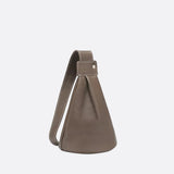 Elegant Crossbody Shoulder Bag with Drop Shape Design - in Khaki | Arvea Bags