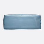 Elegant Leather Satchel Bag – Versatile Handbag with Detachable Strap - in Light Blue | Arvea Bags