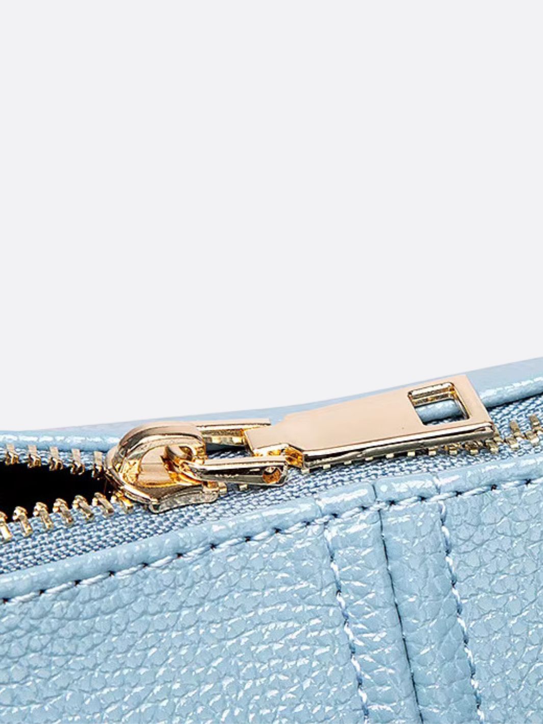 Elegant Leather Satchel Bag – Versatile Handbag with Detachable Strap - in Light Blue | Arvea Bags