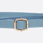 Elegant Leather Satchel Bag – Versatile Handbag with Detachable Strap - in Light Blue | Arvea Bags