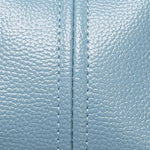 Elegant Leather Satchel Bag – Versatile Handbag with Detachable Strap - in Light Blue | Arvea Bags