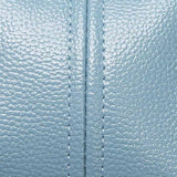 Elegant Leather Satchel Bag – Versatile Handbag with Detachable Strap - in Light Blue | Arvea Bags