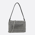 Elegant Rhinestone Shoulder Bag - in Silver | Arvea Bags