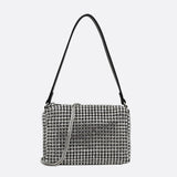 Elegant Rhinestone Shoulder Bag - in Silver | Arvea Bags