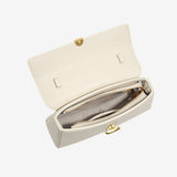 Elegant Vegan Leather Crossbody Bag – Compact Handbag with Removable Strap - in Black | Arvea Bags