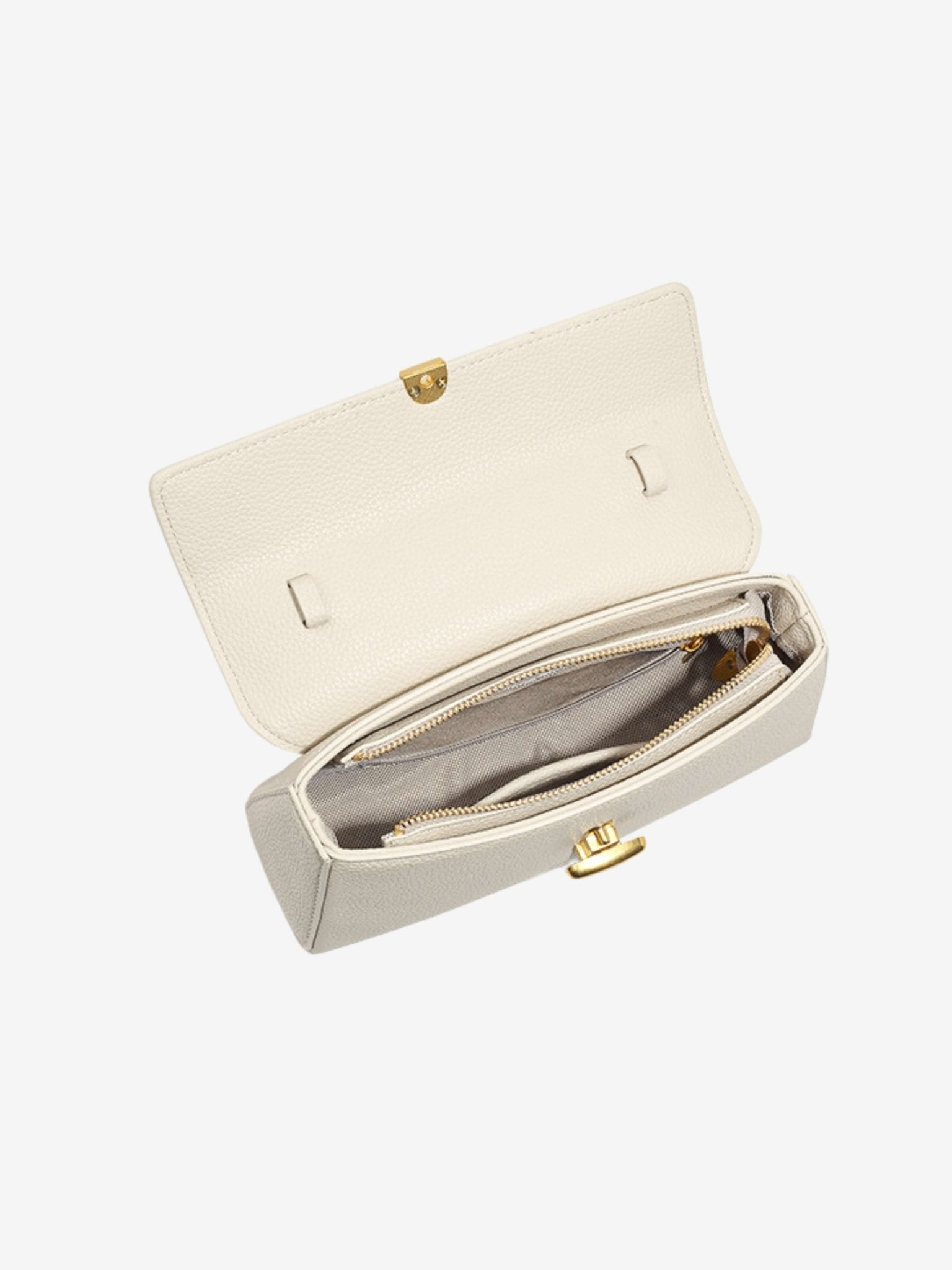 Elegant Vegan Leather Crossbody Bag – Compact Handbag with Removable Strap - in Black | Arvea Bags