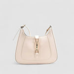 Elena | Luxe Black Leather Shoulder Bag – Classic & Chic - in Beige | Arvea Bags