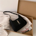 Elena | Luxe Black Leather Shoulder Bag – Classic & Chic - in Black | Arvea Bags