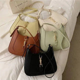 Elena | Luxe Black Leather Shoulder Bag – Classic & Chic - in Brown | Arvea Bags