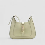Elena | Luxe Black Leather Shoulder Bag – Classic & Chic - in Olive green | Arvea Bags