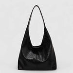 Eliana | Chic Black Leather Shoulder Bag – Modern & Minimalist - in Black | Arvea Bags