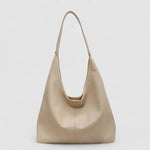 Eliana | Chic Black Leather Shoulder Bag – Modern & Minimalist - in Light Beige | Arvea Bags