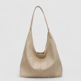 Eliana | Chic Black Leather Shoulder Bag – Modern & Minimalist - in Light Beige | Arvea Bags